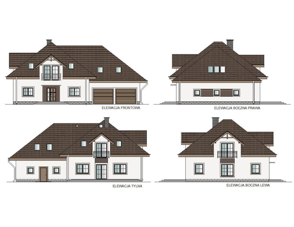 Projekt domu jednorodzinnego okolice Łomży