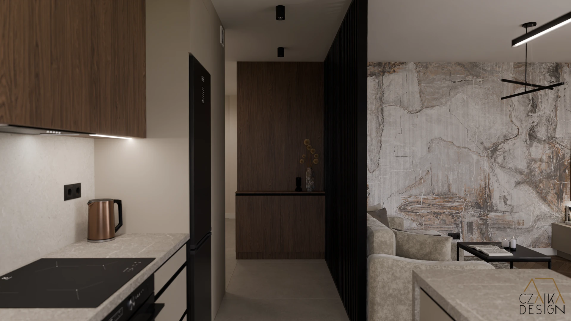 Aneks kuchenny z salonem