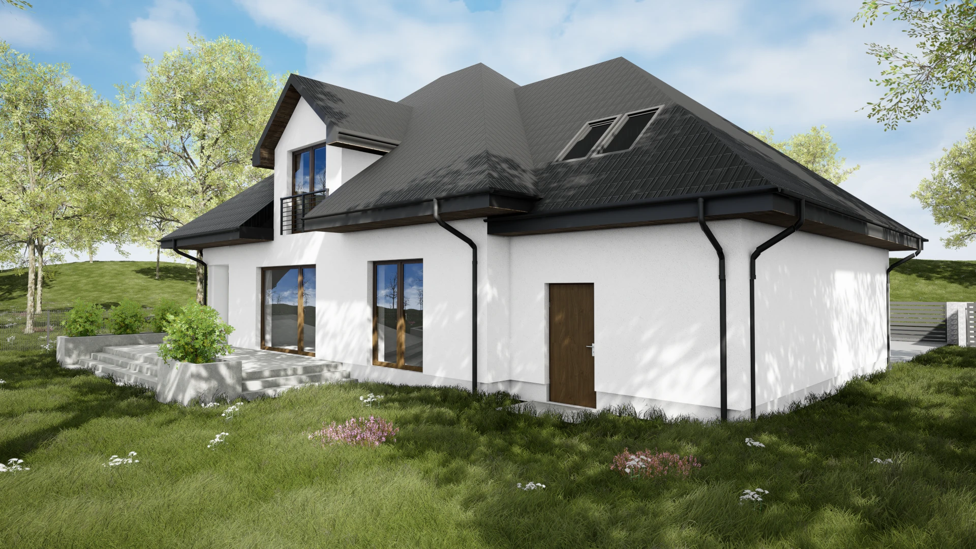 Projekt elewacji domu