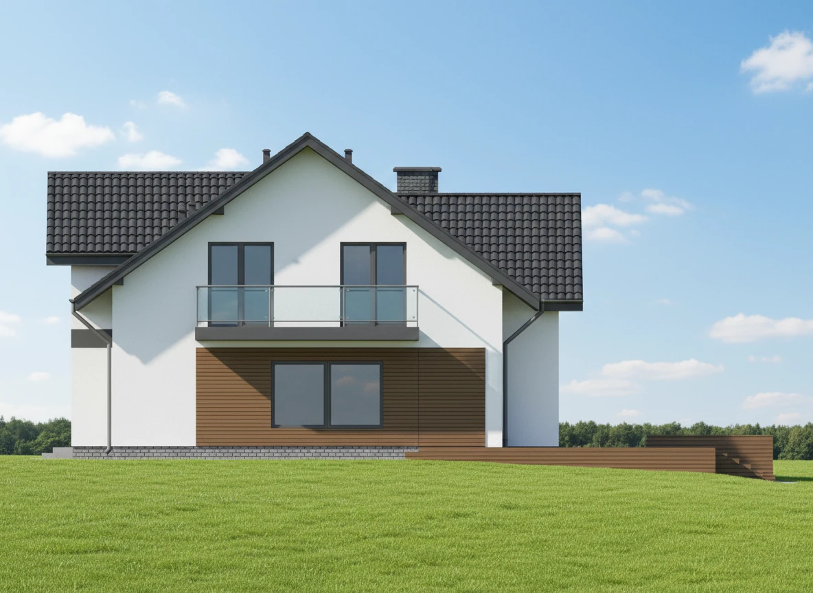 Dom parterowy z poddaszem użytkowym