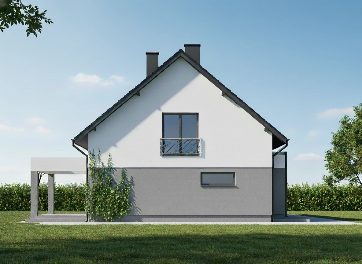 Dwuspadowy dach o kącie nachylenia 40°