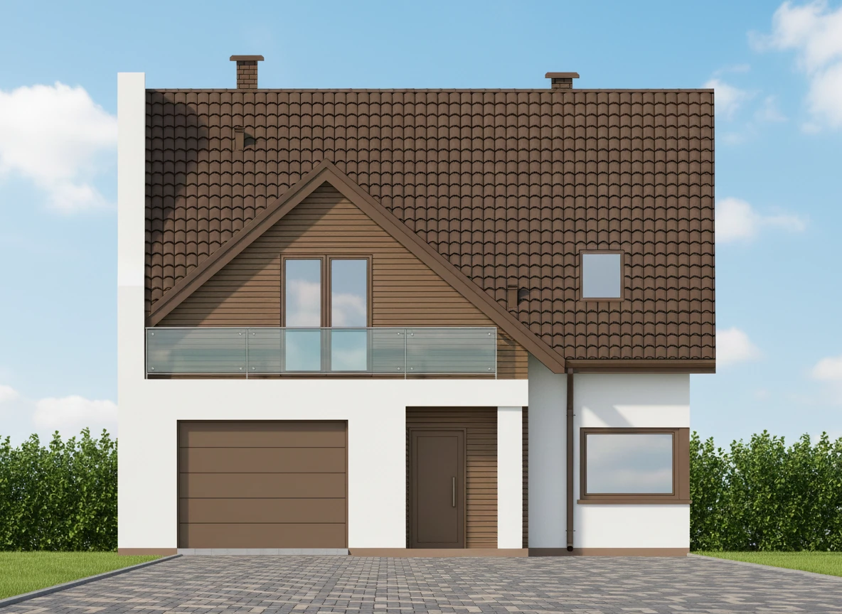 Projekt domu po granicy działki