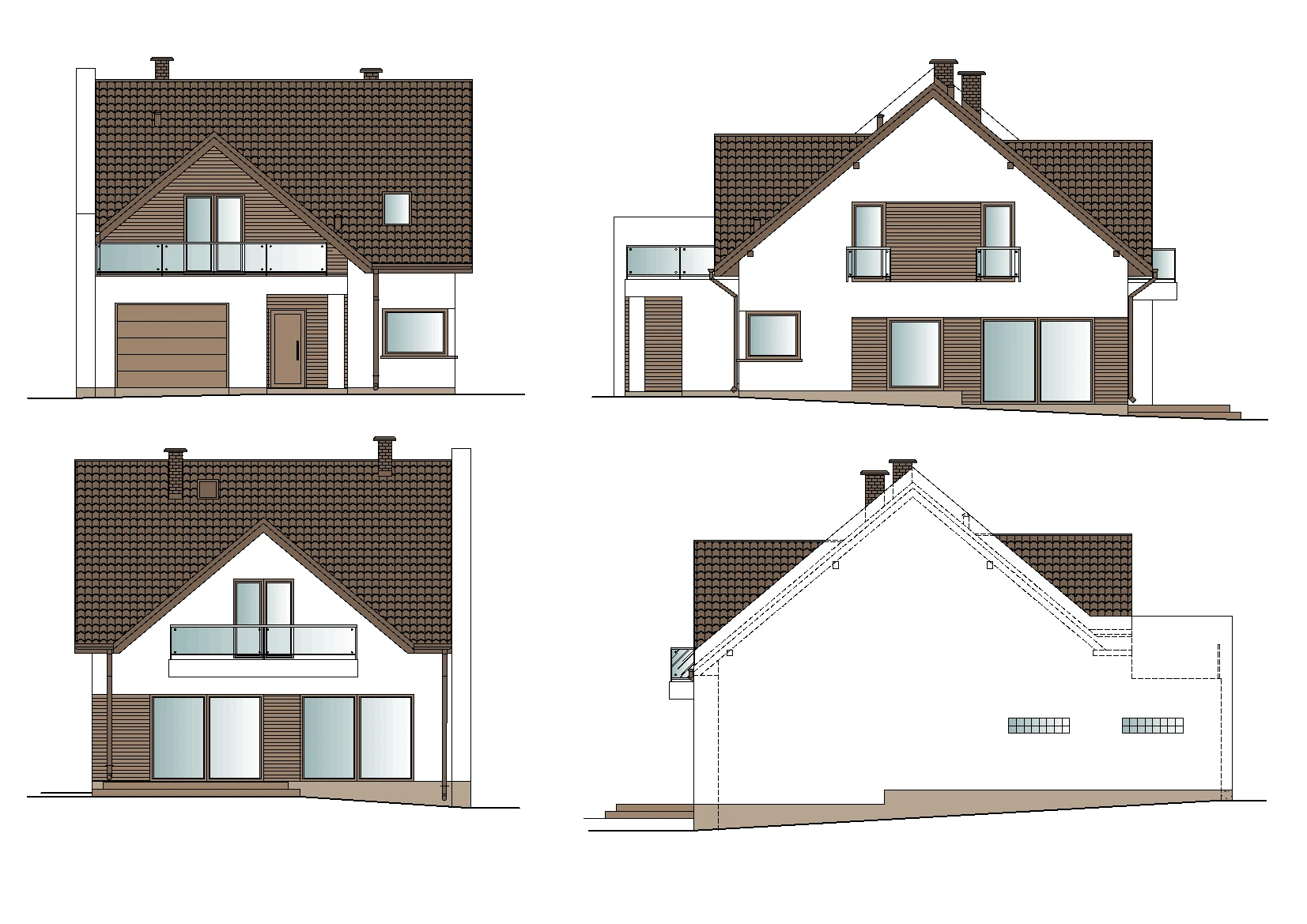 Budynek mieszkalny jednorodzinny po granicy