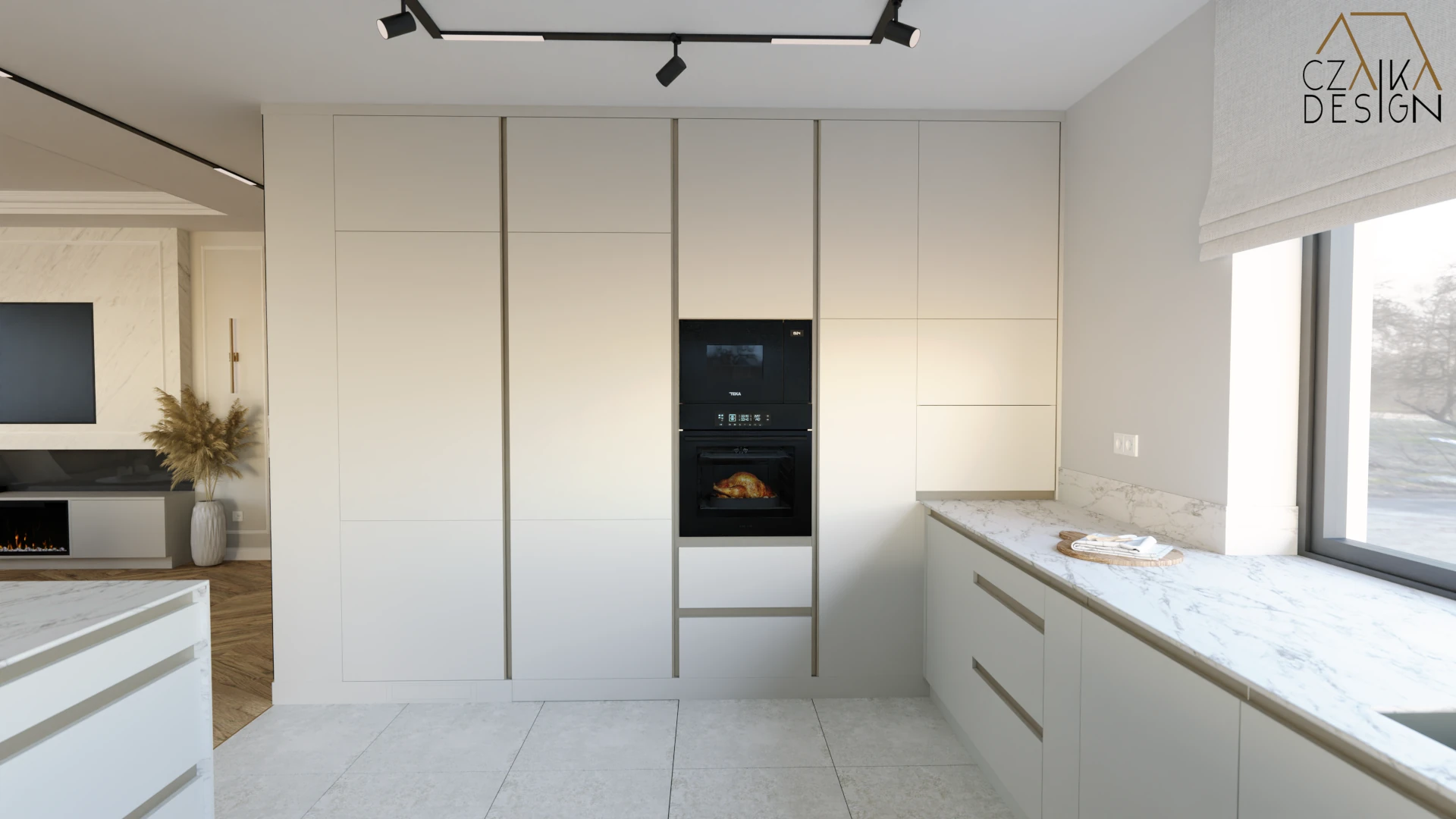 Fronty wykonane z MDF w półmacie