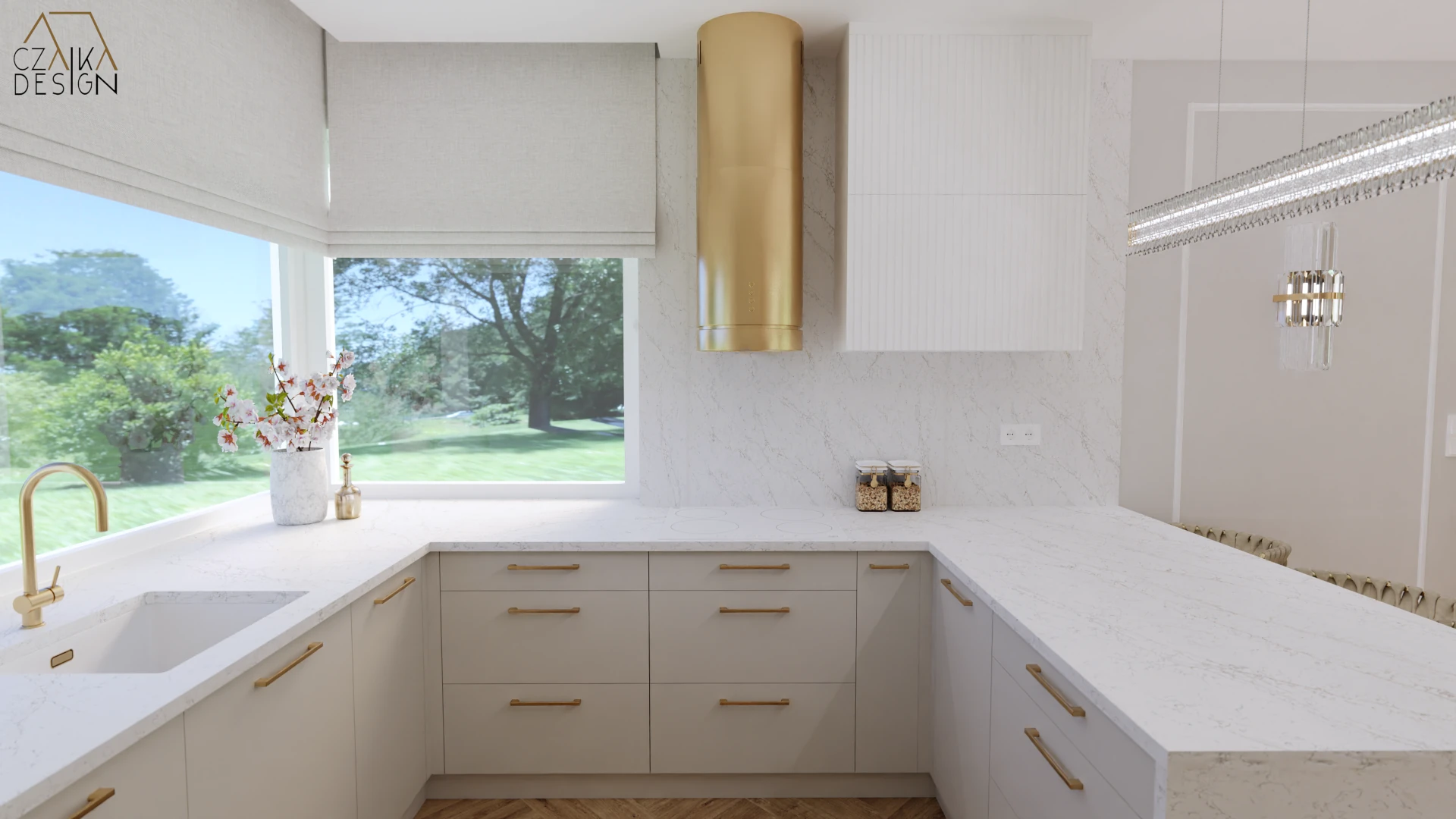 Szafki podblatowe z półmatowego MDF-u