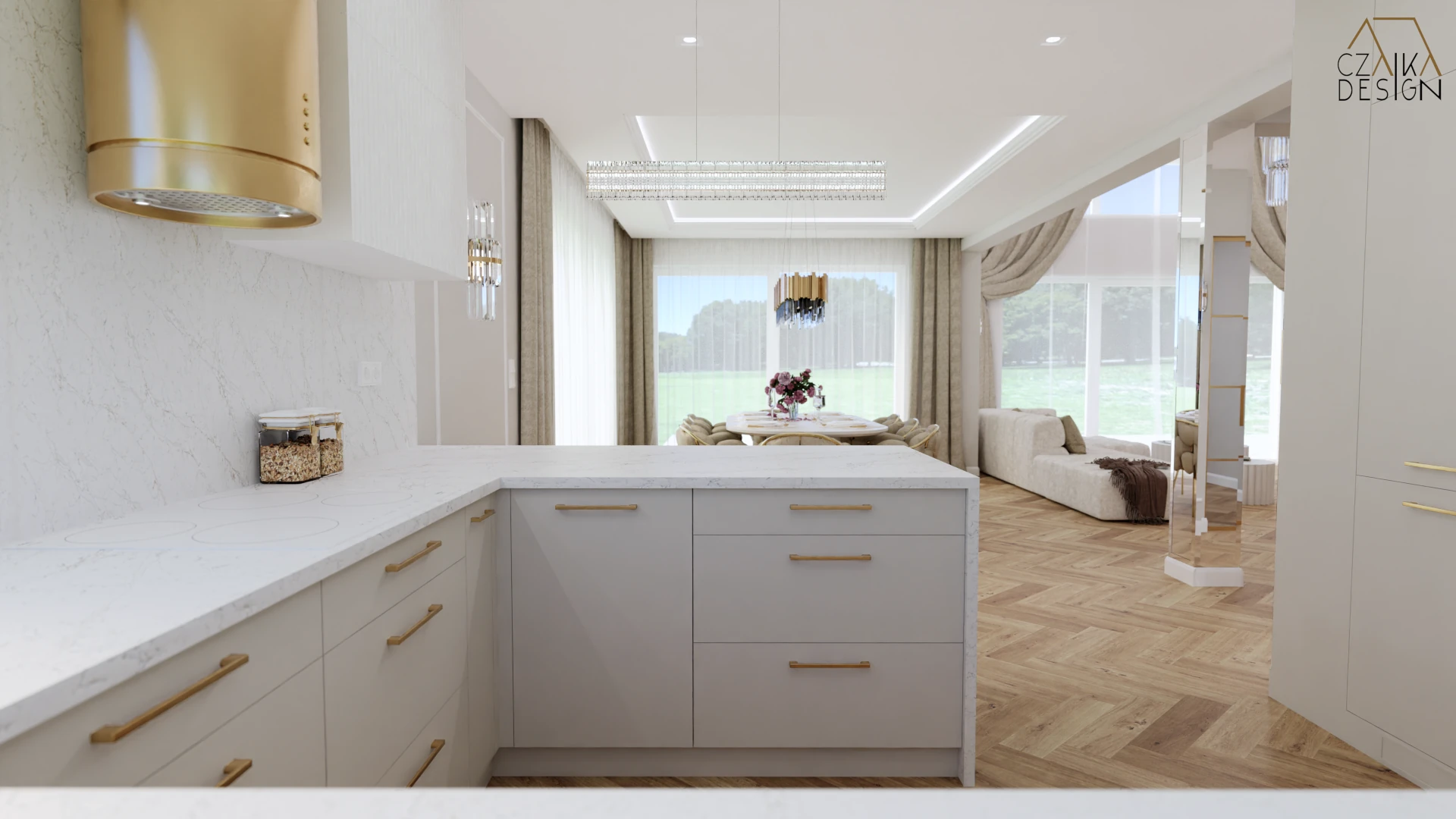 Szafki podblatowe z półmatowego MDF-u