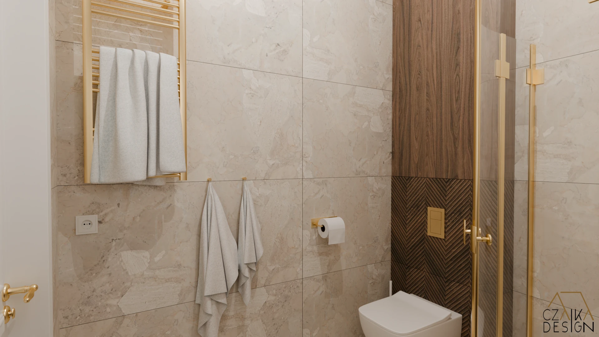 Łazienka w stylu Modern Classic