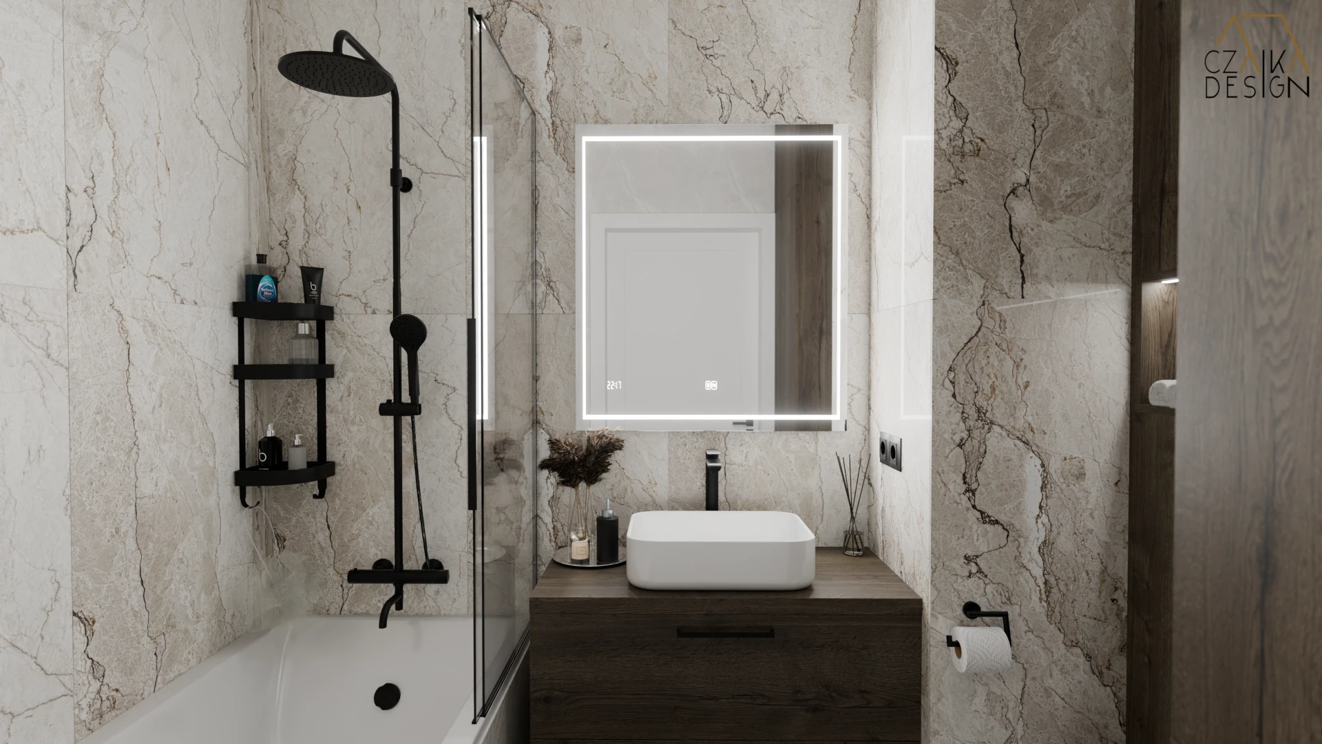 Wyrazisty rysunek drewna ociepla przestrzeń