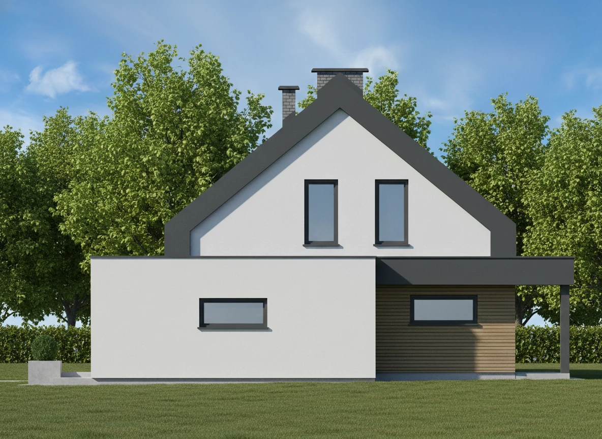 Budynek wolnostojący, parterowy z poddaszem użytkowym Budynek wolnostojący, parterowy z poddaszem użytkowym