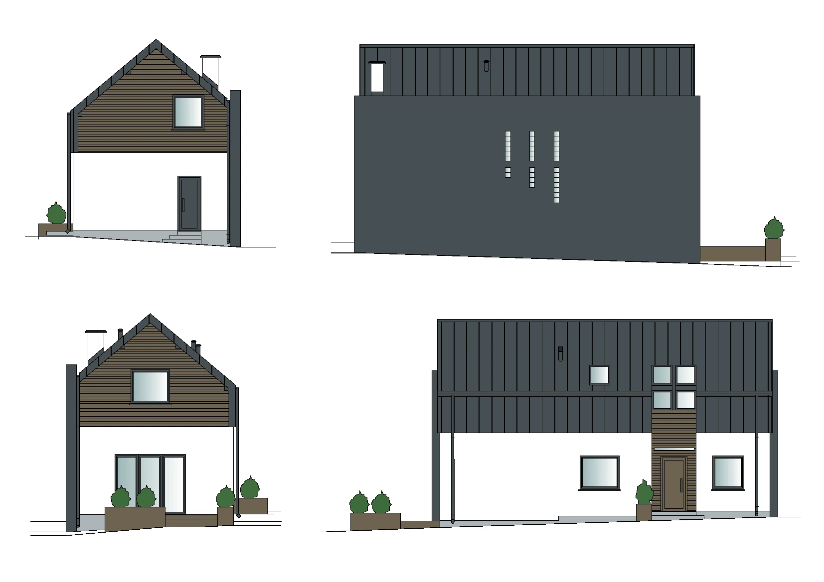 Projekt nowoczesnej mimi-stodoły