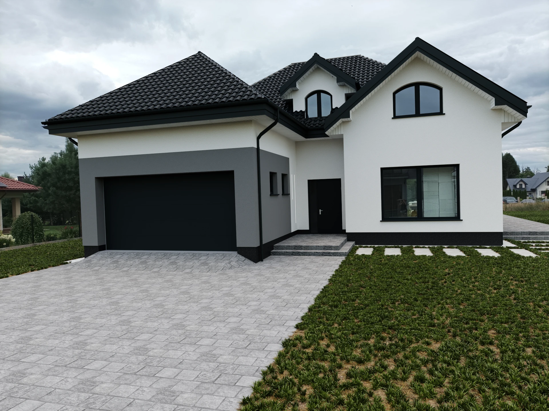 Projekt kolorystyki elewacji Konarzyce