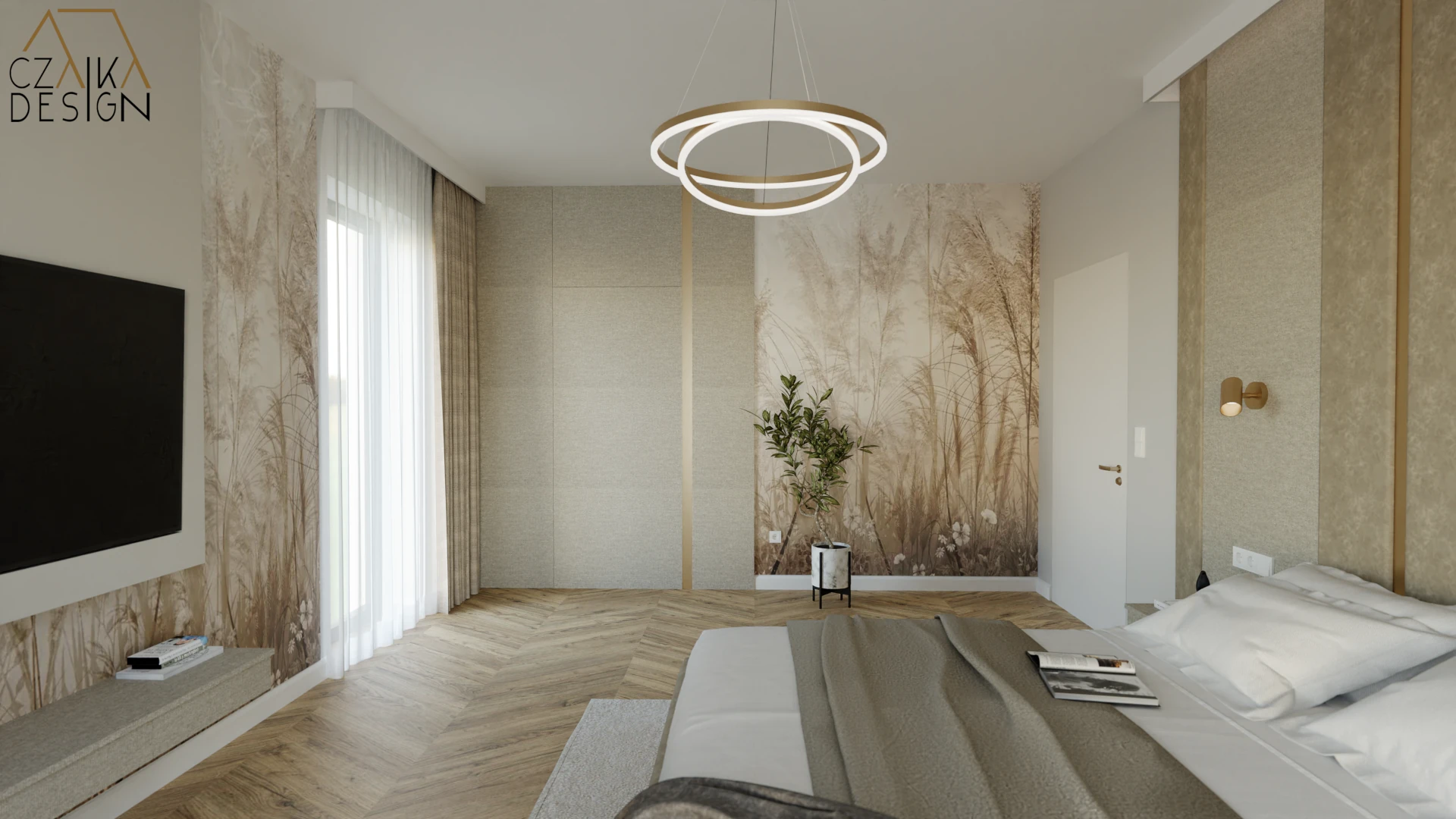 Zabudowa z telewizorem